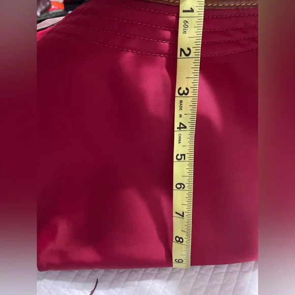 Dooney & Bourke Crimson Shoulder Bag with Brown Strap - Picture 9 of 16
